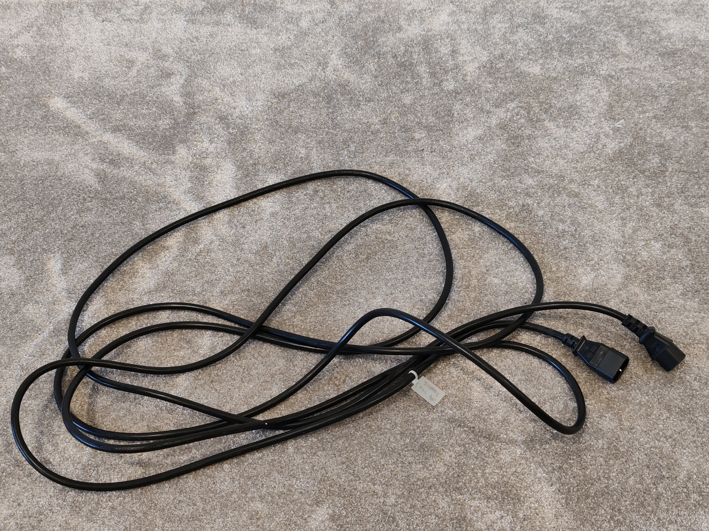 5m IEC C14 to IEC C13 Black Extension Lead 10A (Kettle Cable)