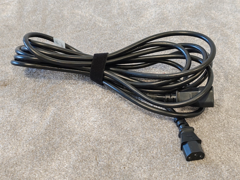5M Iec C14 TO Iec C13 Black Extension Lead 10A (kettle Cable) - Heavy Duty Design - Excellent - image 6