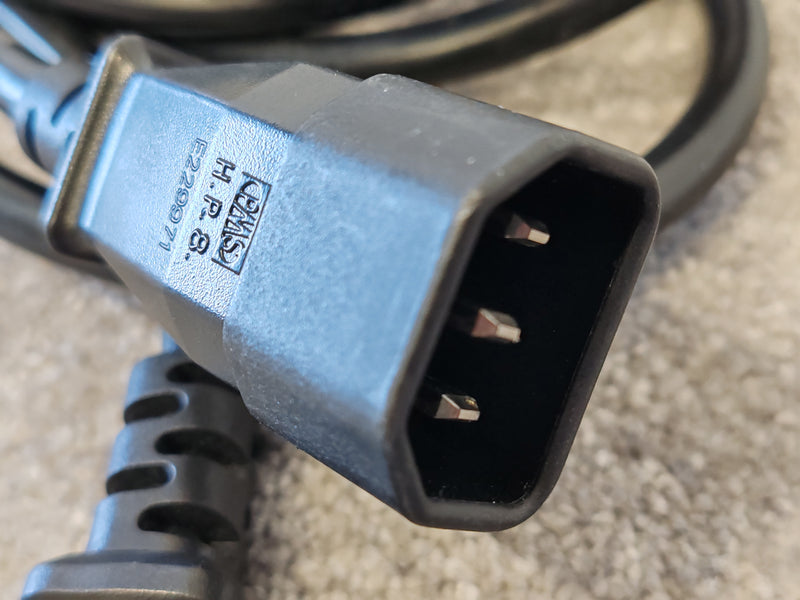 5M Iec C14 TO Iec C13 Black Extension Lead 10A (kettle Cable) - Heavy Duty Design - Excellent - image 8
