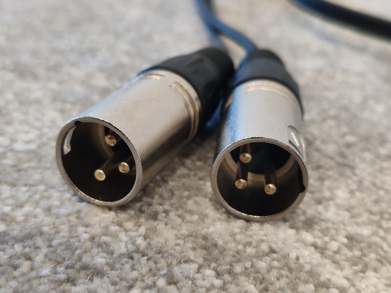 6.35mm Male Stereo Plug to 2 XLR Male Splitter Lead 1m - image 4