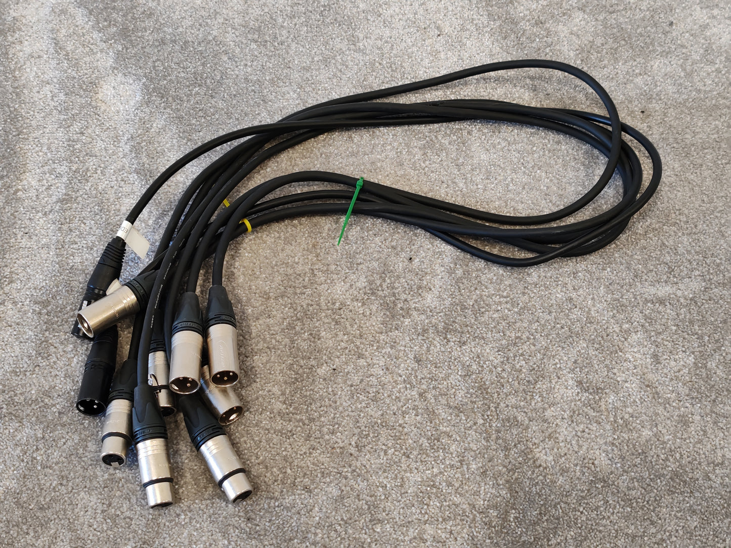 5X 1m XLR Microphone Cables Male to Female