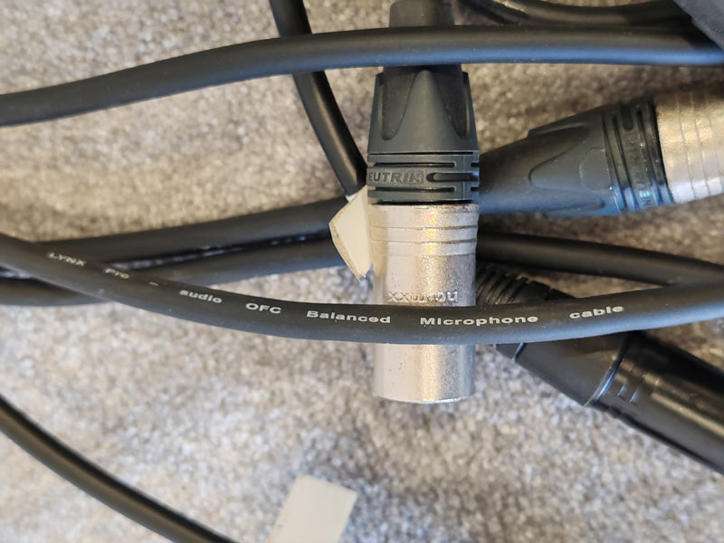 5X 1m XLR Microphone Cables Male to Female - image 3
