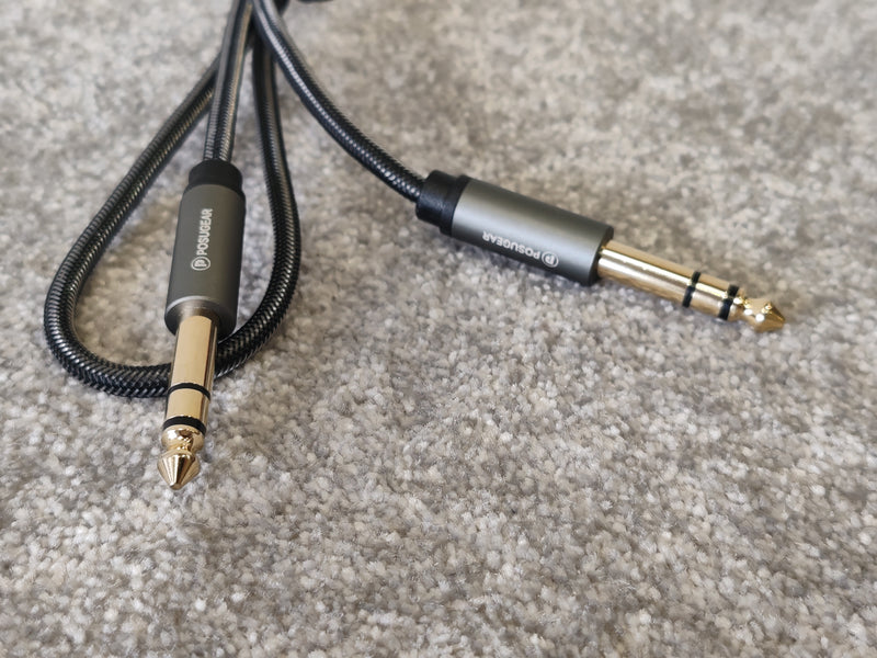 1M Posugear 1/4" TRS Stereo to 1/4" TRS Stereo Cable - image 3