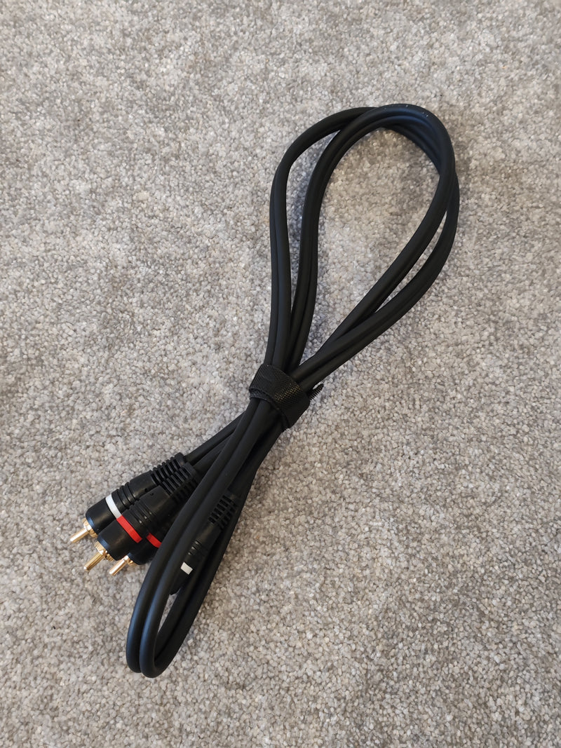 9x Dual RCA Phono Cables, Various Lengths, Brands and Plug Styles - image 2