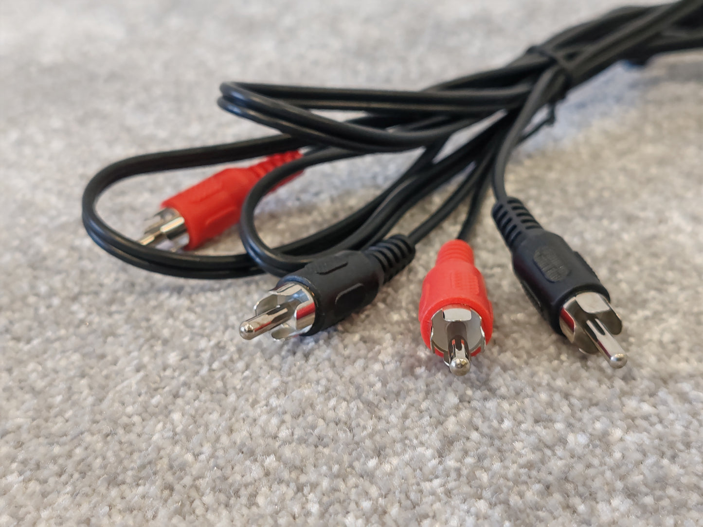 9x Dual RCA Phono Cables, Various Lengths, Brands and Plug Styles