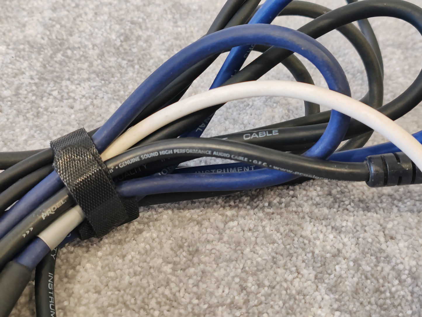 10x Electric Guitar Patch Cables 1/4" TS Mono, Various Lengths and Colours