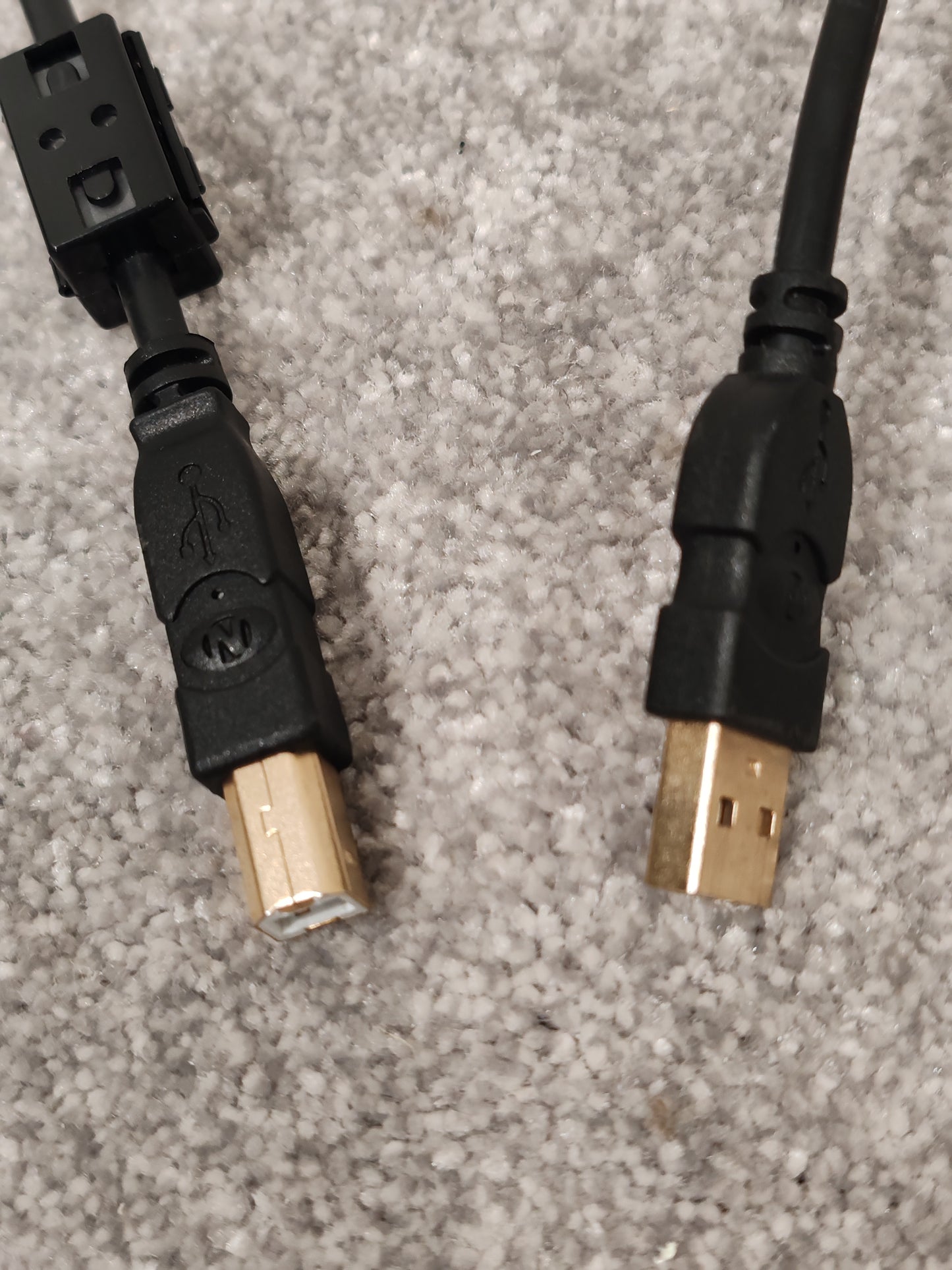 3m USB Cable A to B AWM E318900 Style - Gold Plated Connectors