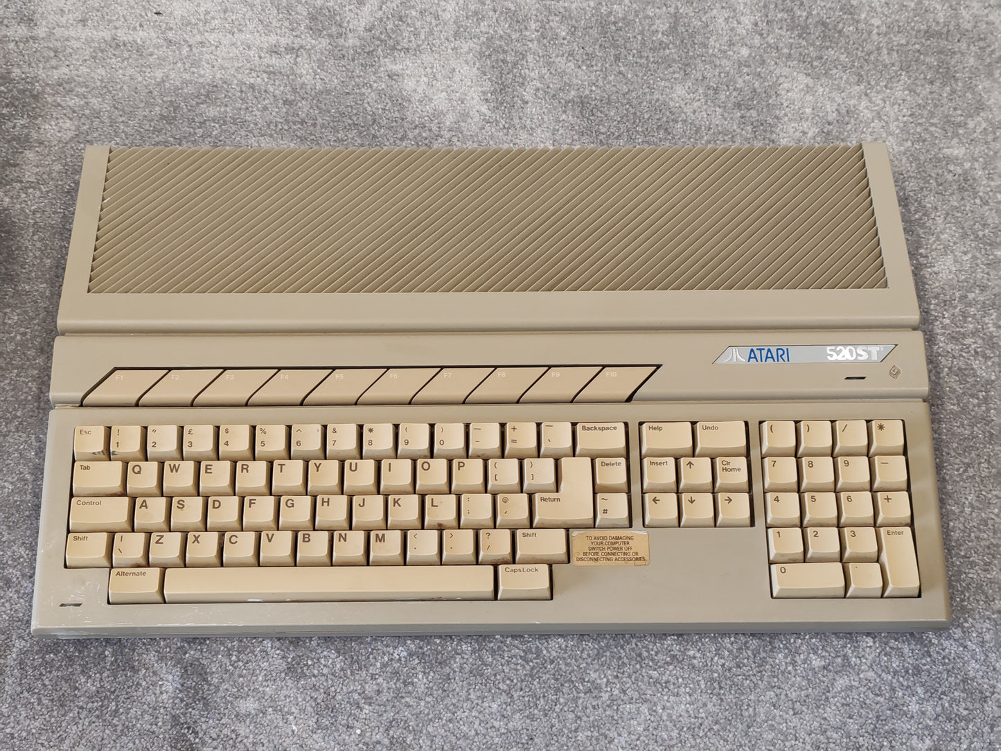Atari 520 STE Music Production System w/ SM124 Monitor, 80MB Hard Drive, Mouse, Disks