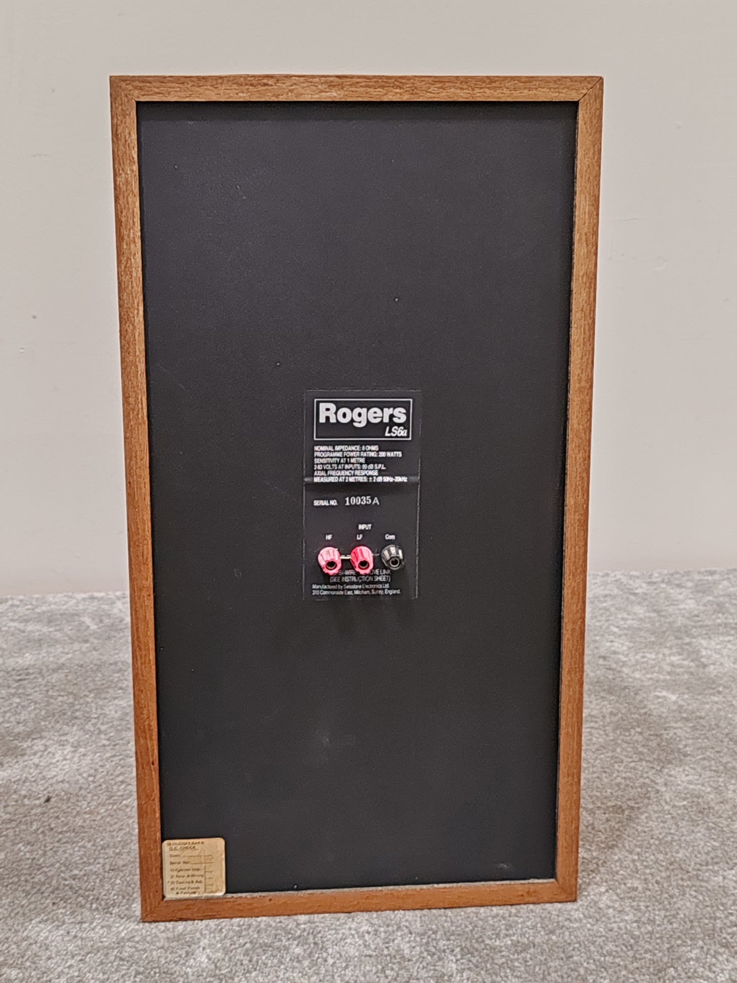 Single Rogers LS6a 200 Watts Vintage Speaker (Original)