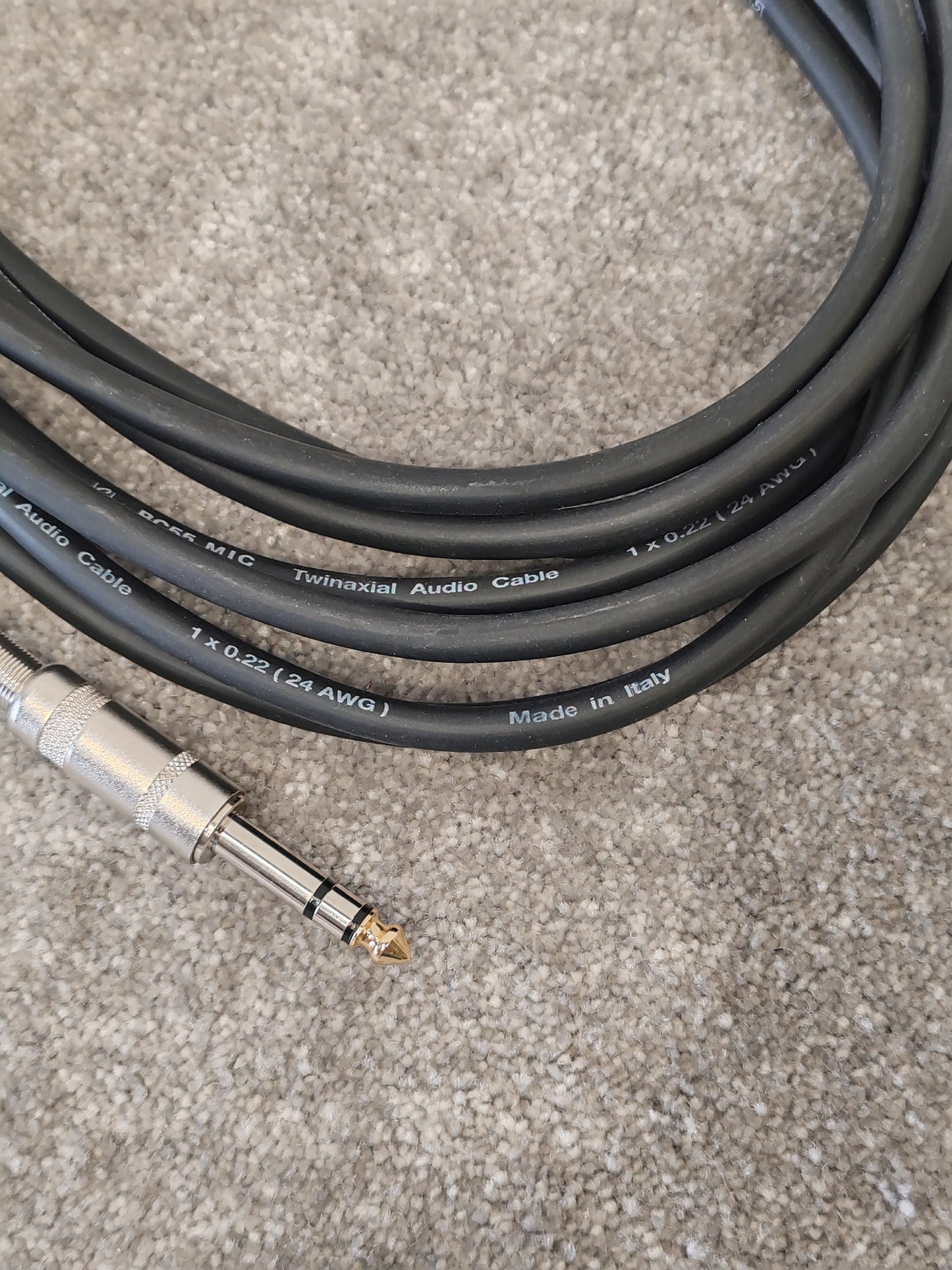 BC55 1/4" TRS Stereo 5M Mic Cable - Twinaxial