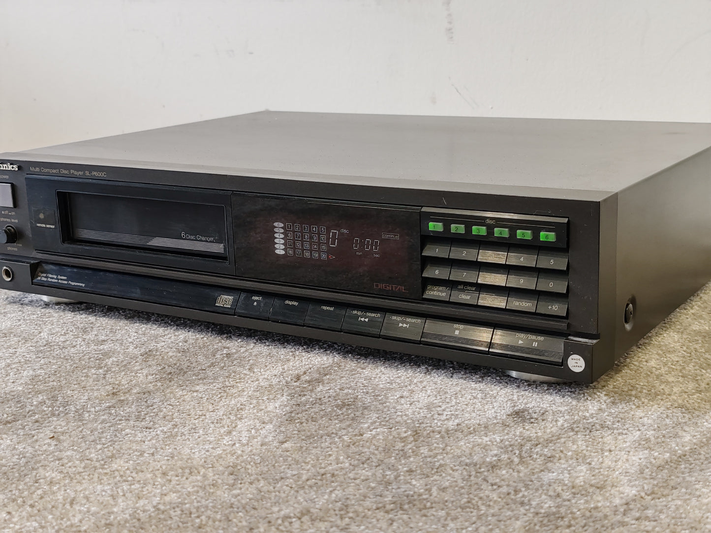 Technics SL-P600C Multi CD Player – Spares or Repair – Missing Disc Changer