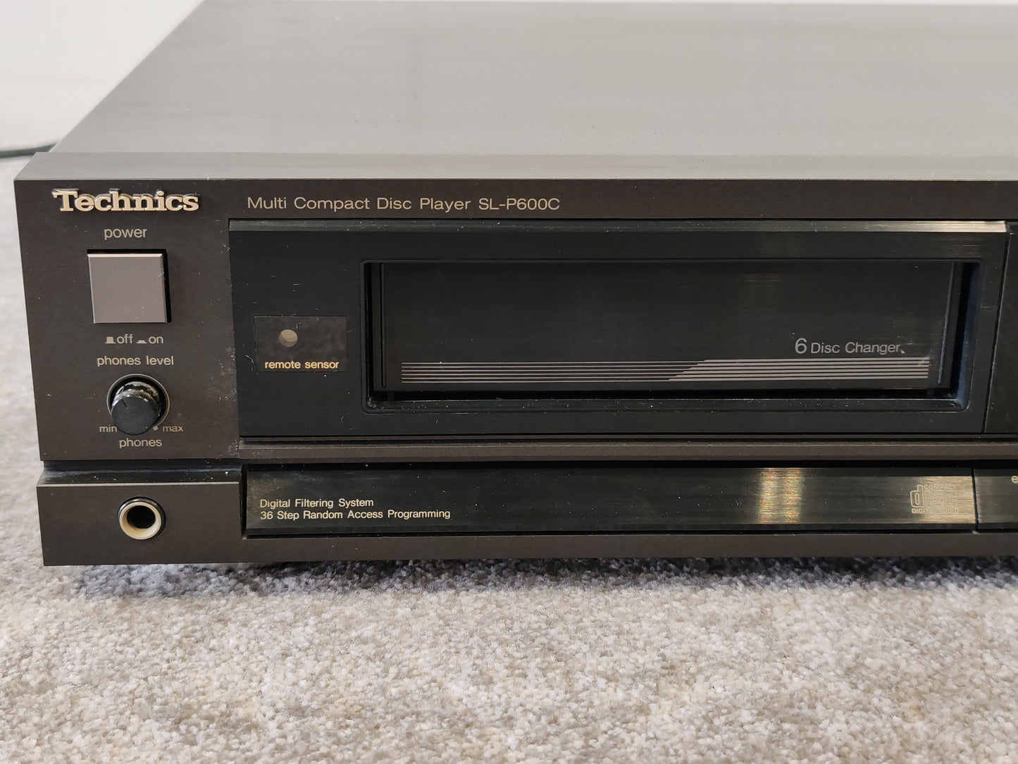 Technics SL-P600C Multi CD Player – Spares or Repair – Missing Disc Changer