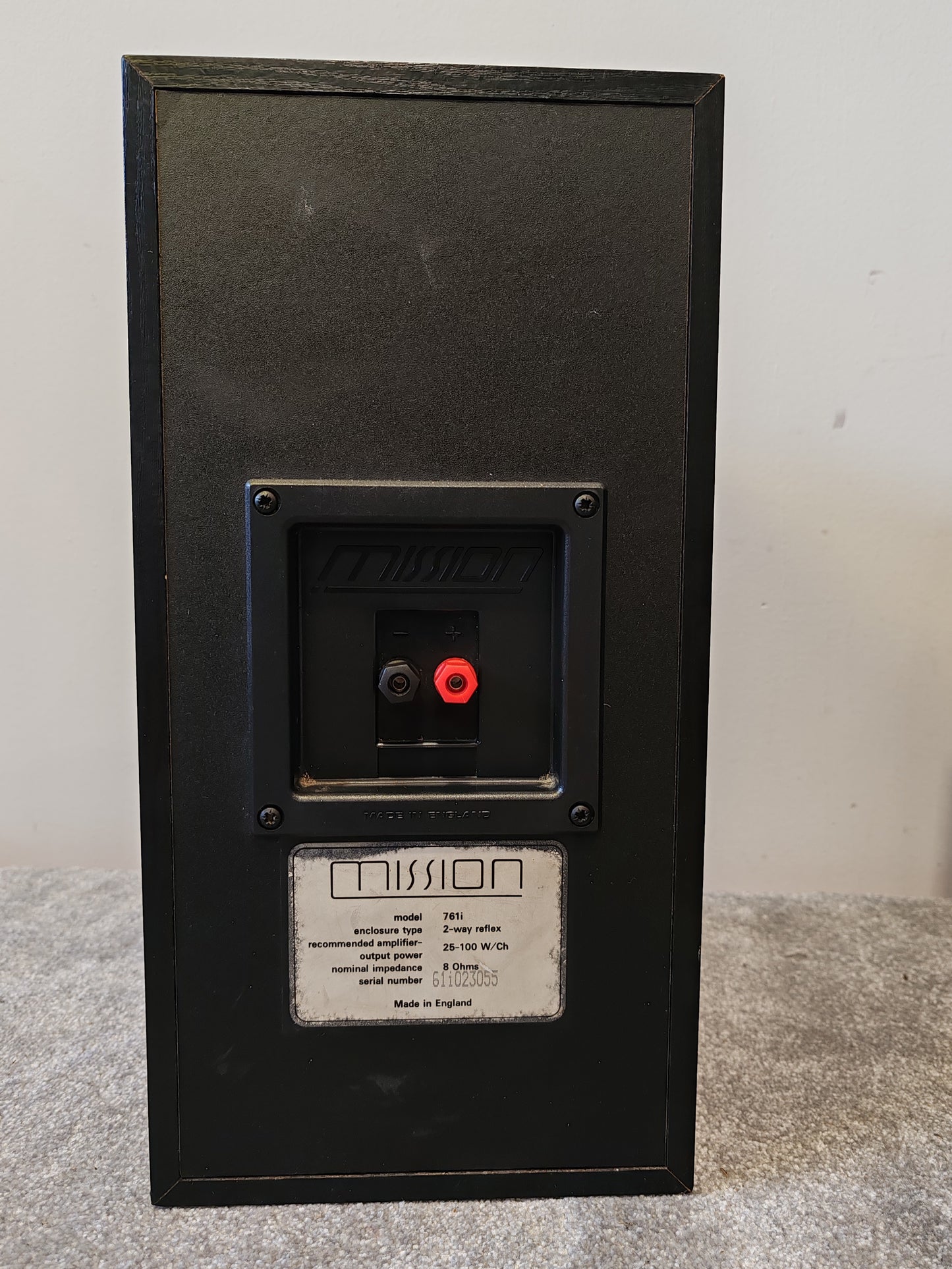 Mission 761i Matched Pair 75W Bookshelf Speakers – Fair/Good w/ Cosmetic Repairs, Fully Working