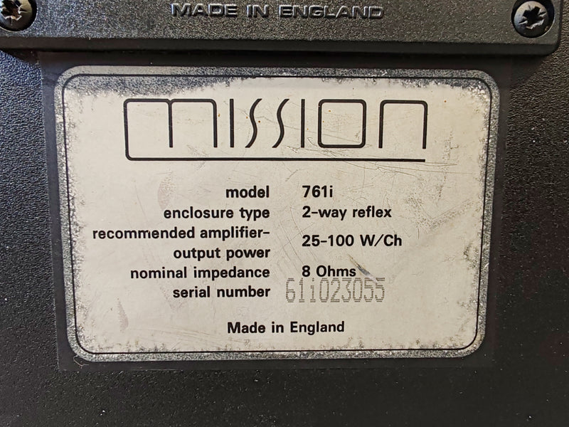 Mission 761i Matched Pair 75W Bookshelf Speakers - Fair/Good w/ Cosmetic Repairs, Fully Working - image 12