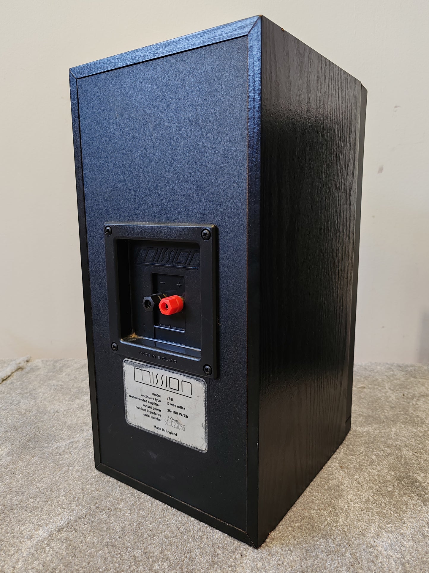 Mission 761i Matched Pair 75W Bookshelf Speakers – Fair/Good w/ Cosmetic Repairs, Fully Working