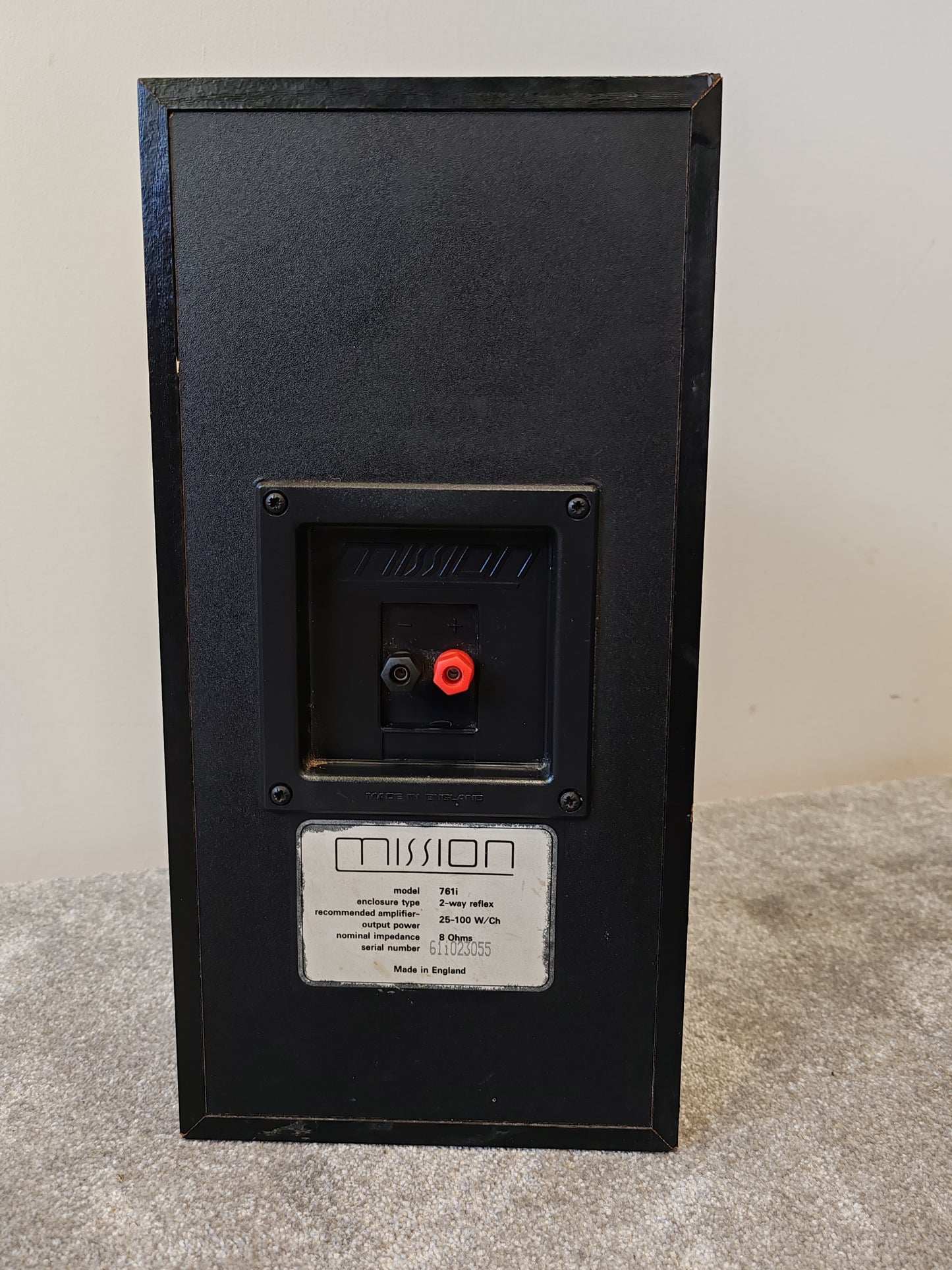 Mission 761i Matched Pair 75W Bookshelf Speakers – Fair/Good w/ Cosmetic Repairs, Fully Working