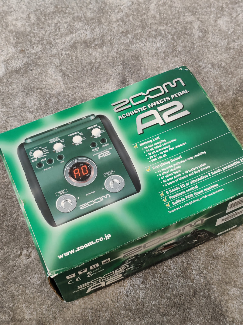 Zoom A2 - Acoustic Multi-Effects Pedal - Excellent w/ Original Box & Manual - image 11