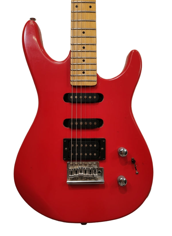 Washburn Junior G-JR-V Electric Guitar - Red Solid Body, Rosewood Fretboard - Good w/ Soft Case