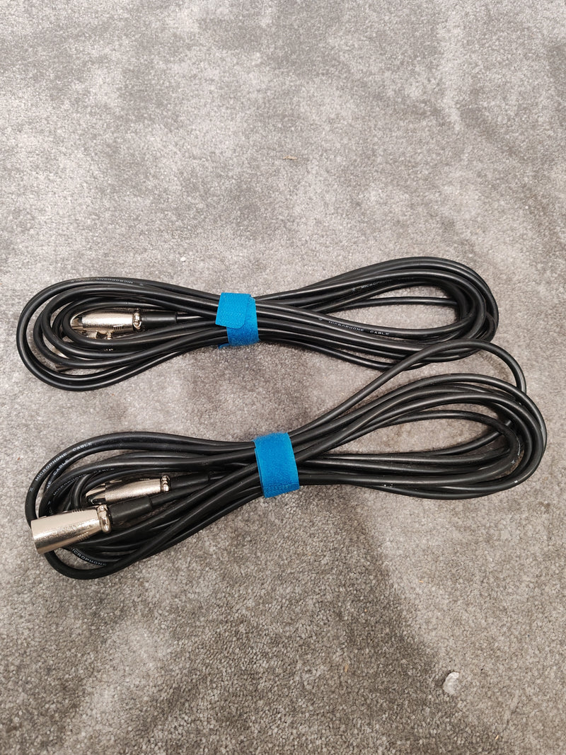 4x Mid-Length XLR Male to Female Microphone Cables (2x Stagg) - Very Good - image 2