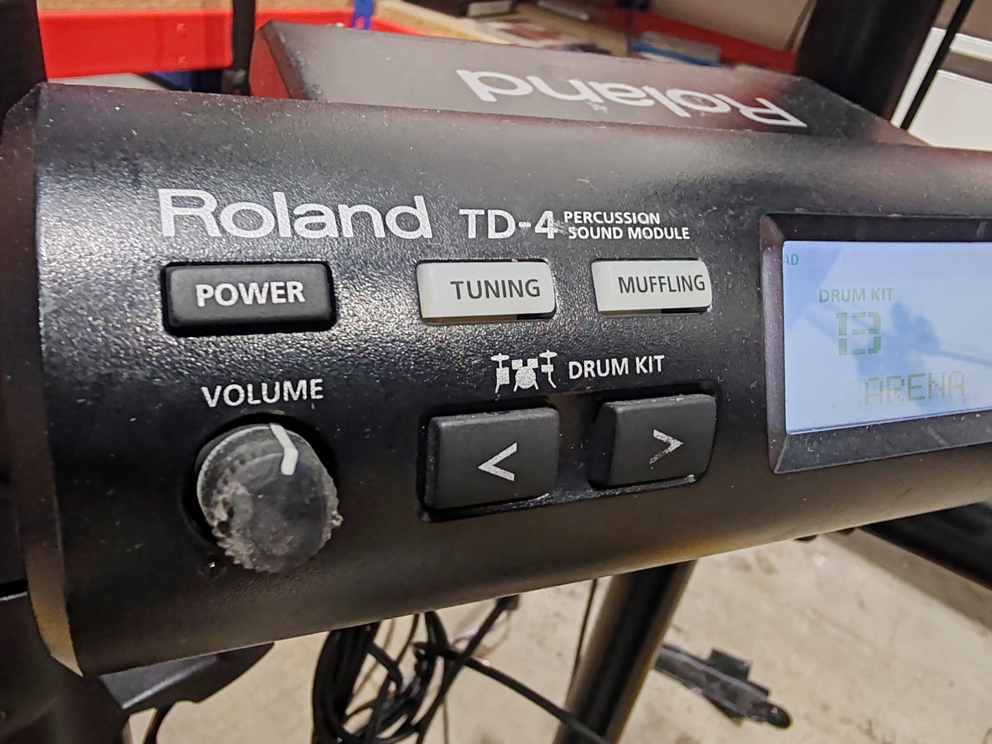 Roland TD-4 Electronic 5 Piece Drumkit - Dynamic Sound Module - Very Good w/ Power Supply