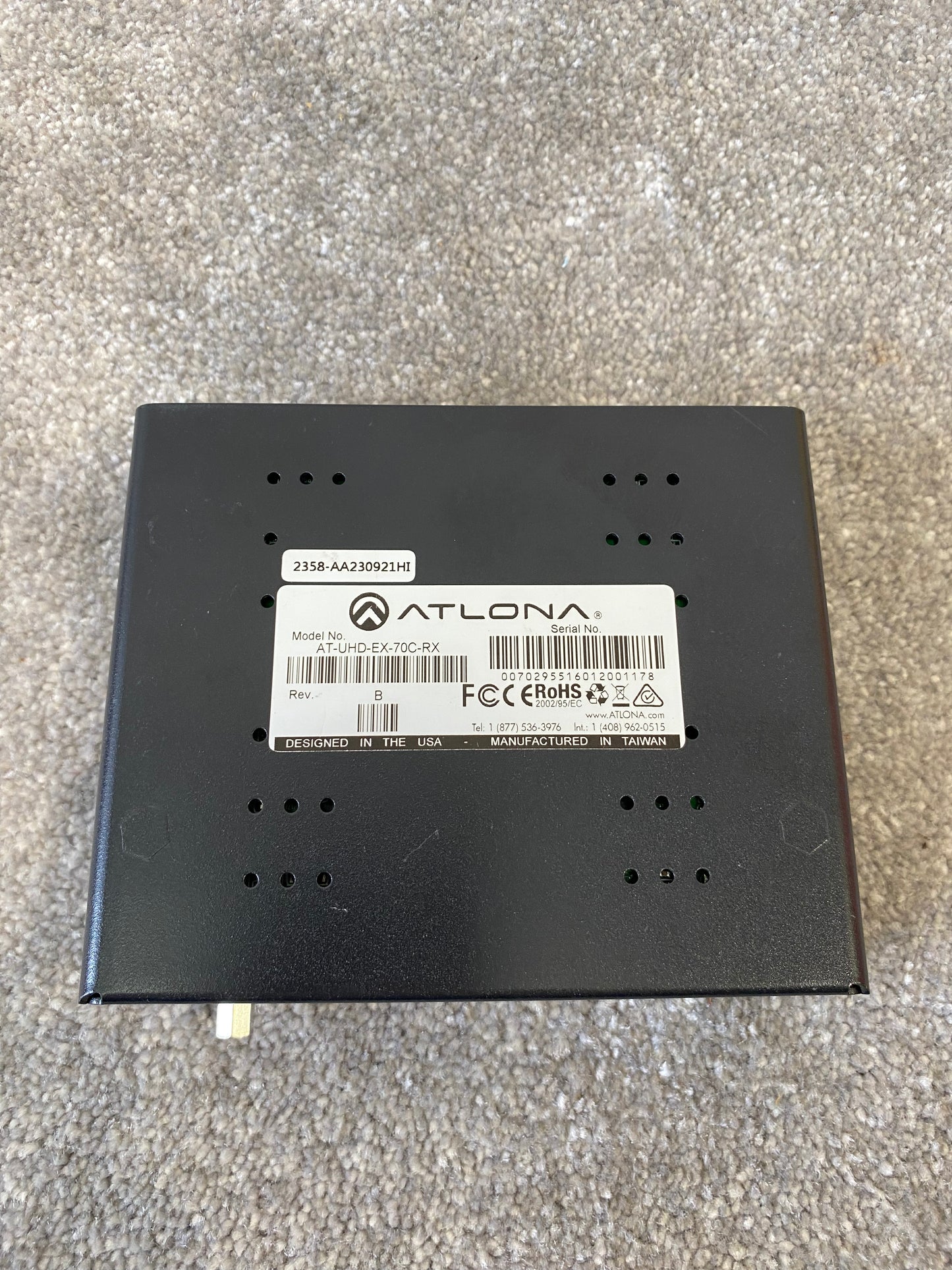 Atlona AT-UHD-EX-70C-RX – 4K HDMI over HDBaseT, Compact Design – Excellent
