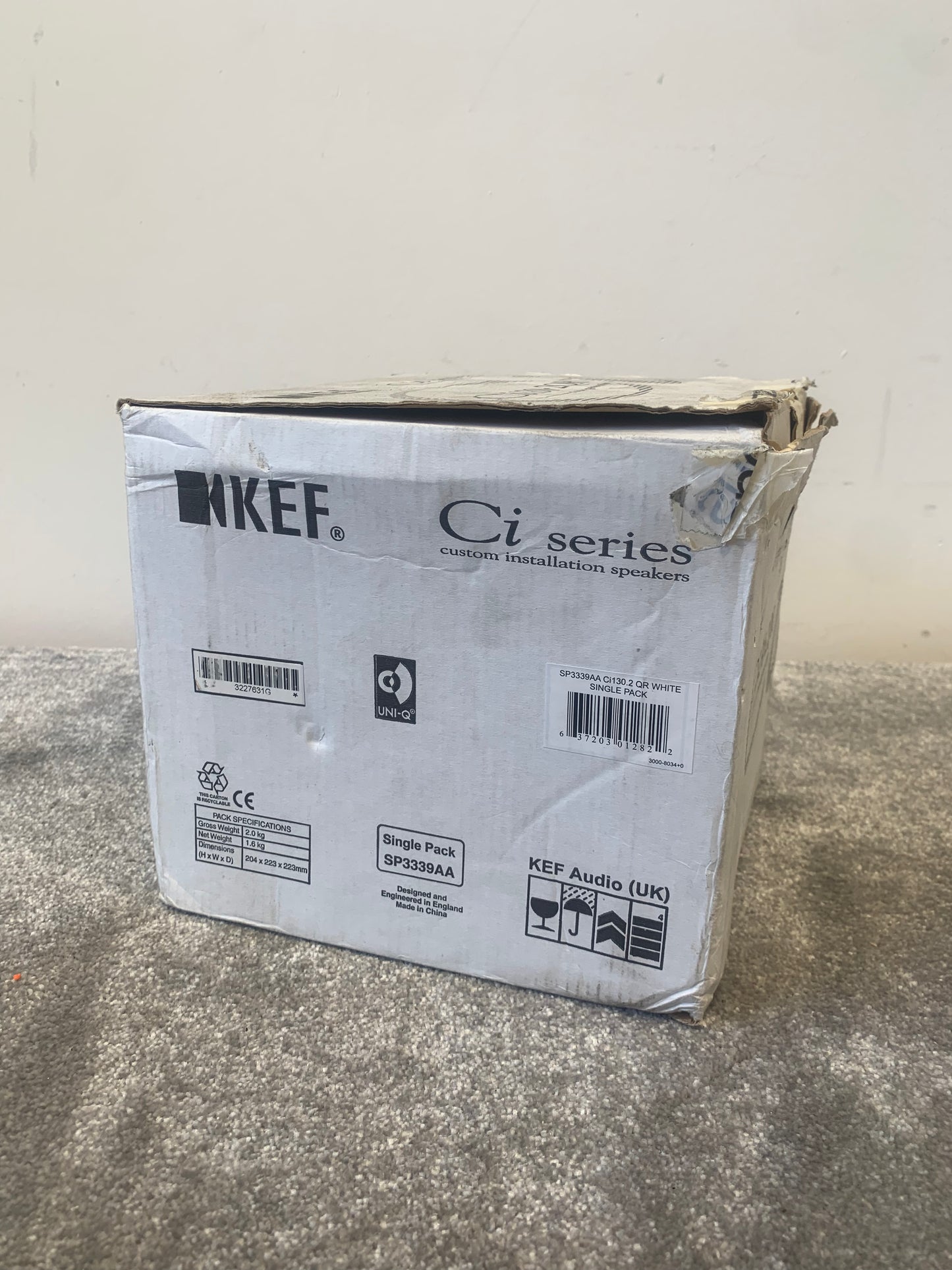 KEF Ci130.2QR – In-Ceiling Speaker – New Open Box