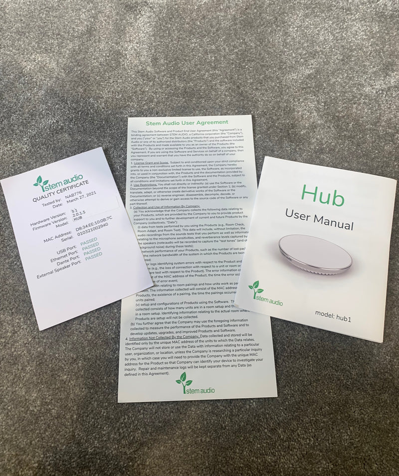 Stem Audio HUB1 - Professional Audio Interface, 4-Channel - Like New w/ Original Box & Power Supply & Manuals & Cables - image 7