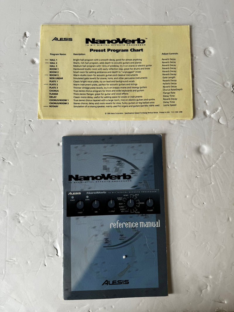 Alesis NanoVerb 18 Bit Digital Effects Processor - image 2