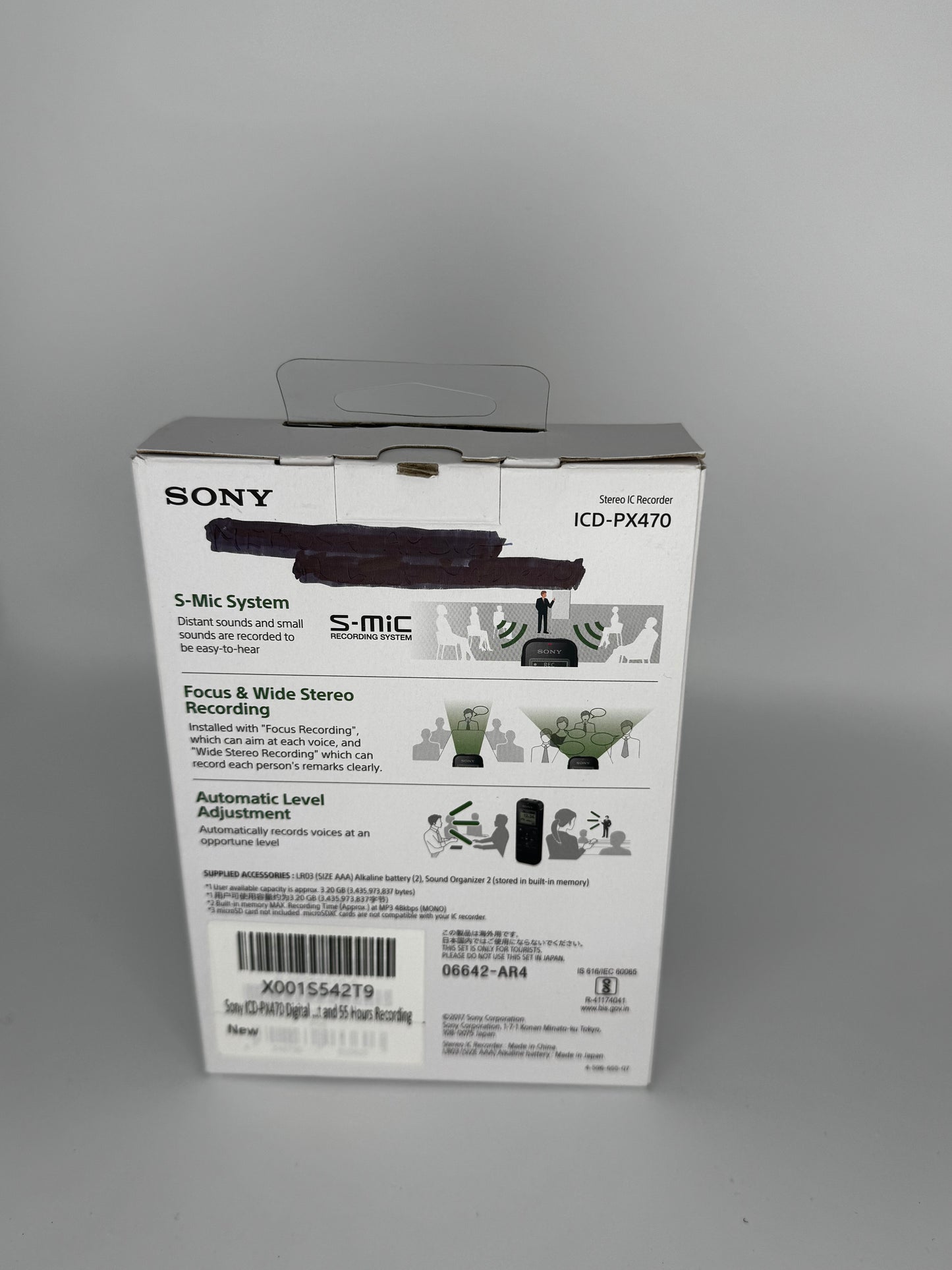 Sony ICD - PX470 Stereo IC Recorder