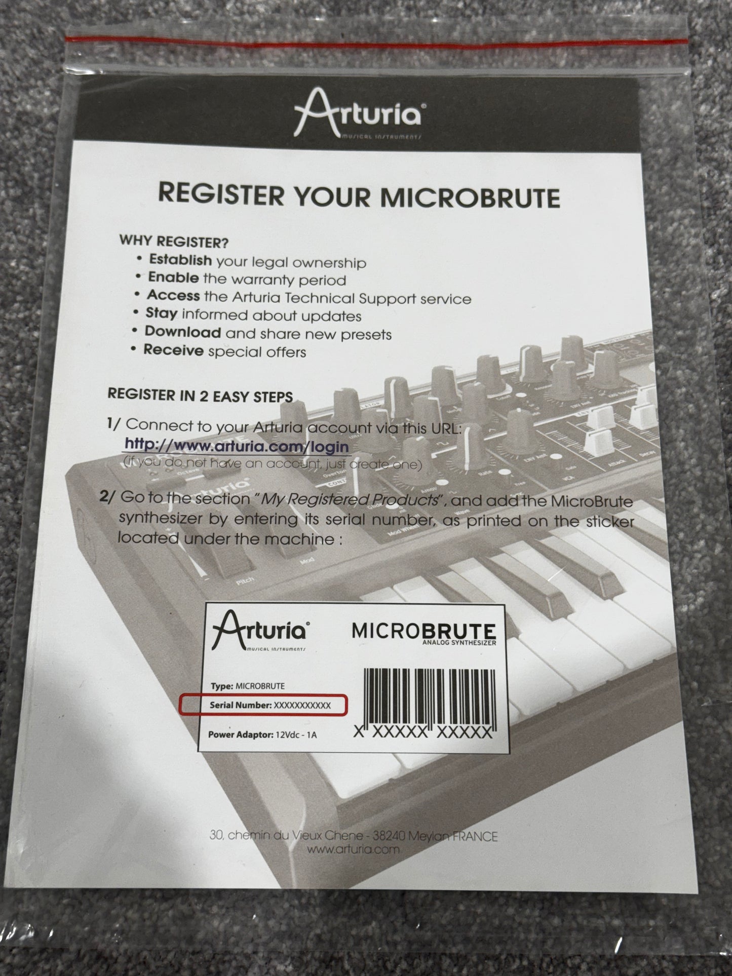 Arturia MicroBrute Analog Synthesizer - Compact, Powerful, and Versatile Monophonic Synth