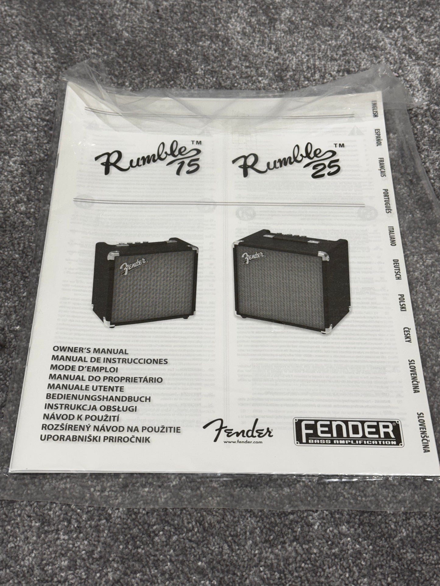 Fender Rumble 15 Bass Combo Amplifier