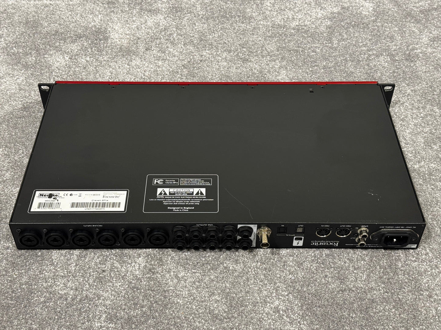 Focusrite Clarett 8Pre - 18 x 20 Thunderbolt Interface