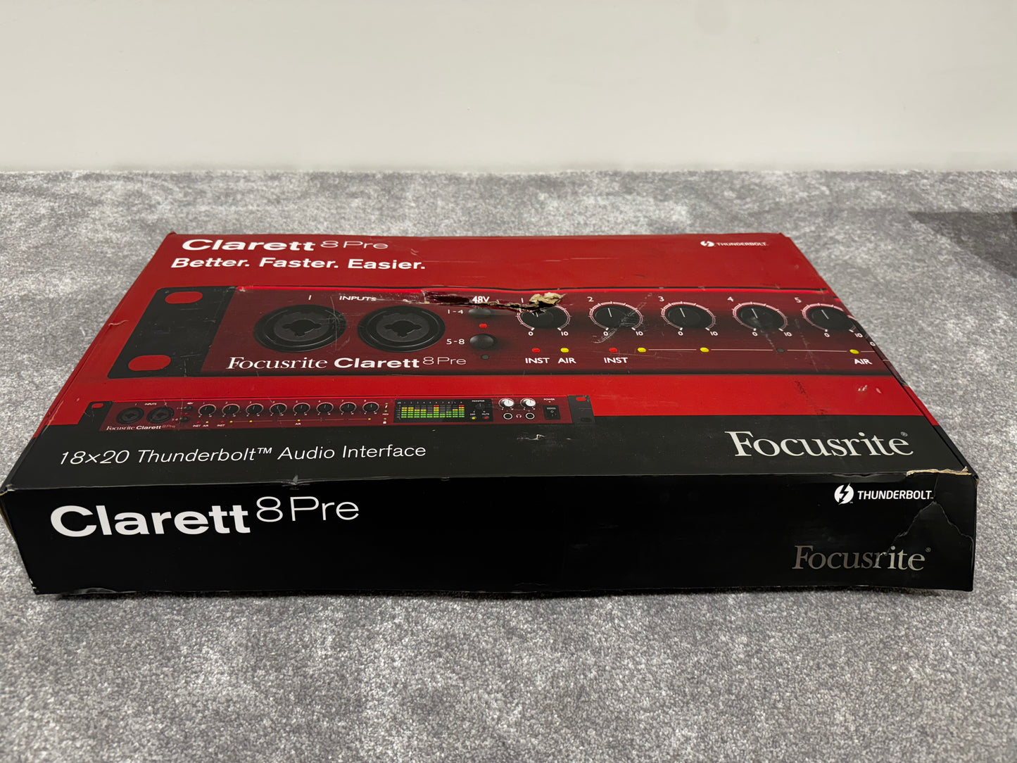 Focusrite Clarett 8Pre - 18 x 20 Thunderbolt Interface with Box