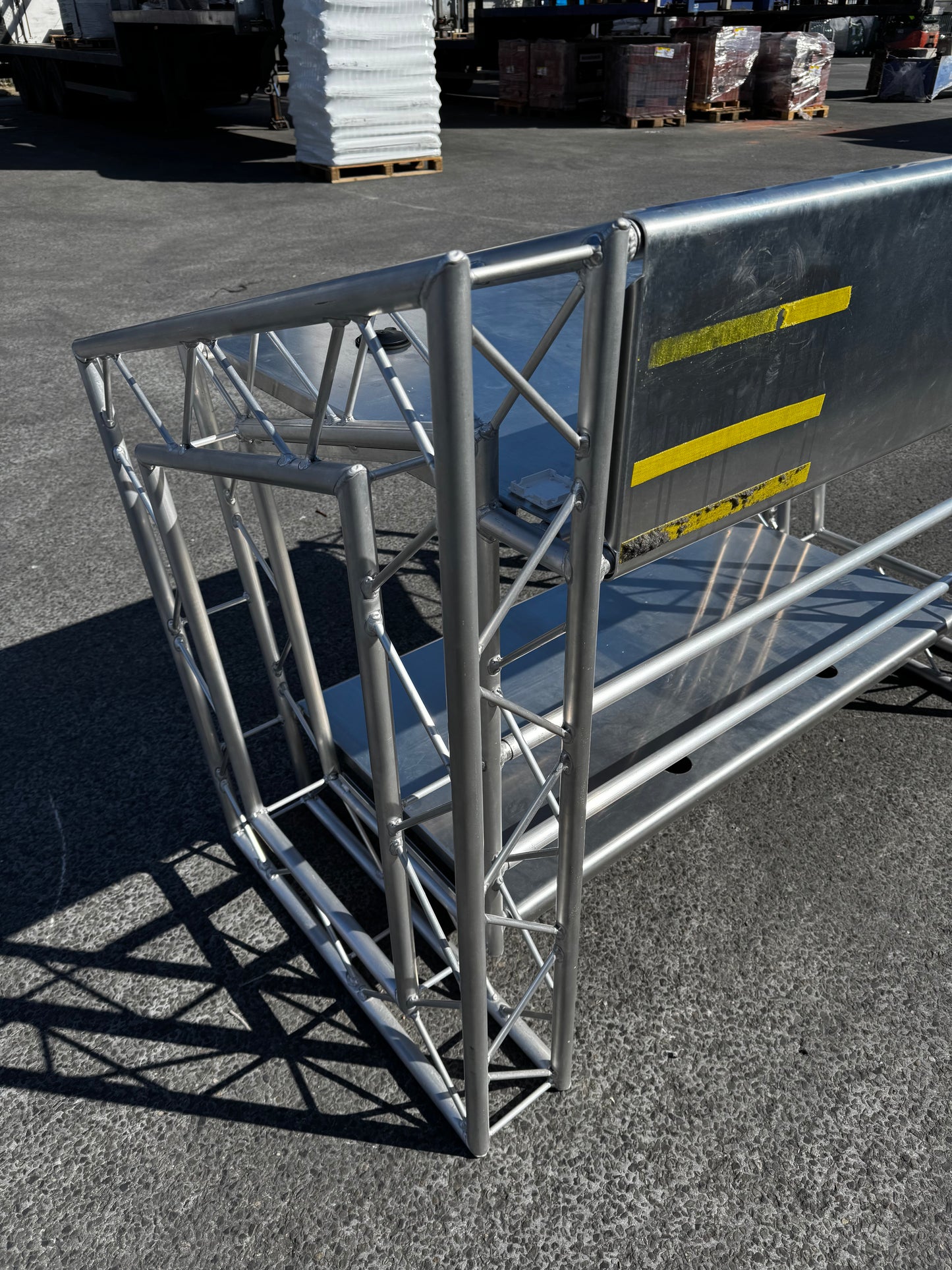 DJ Console Stand - Aluminum TRSS Truss Stand 2 Shelves Lite Console