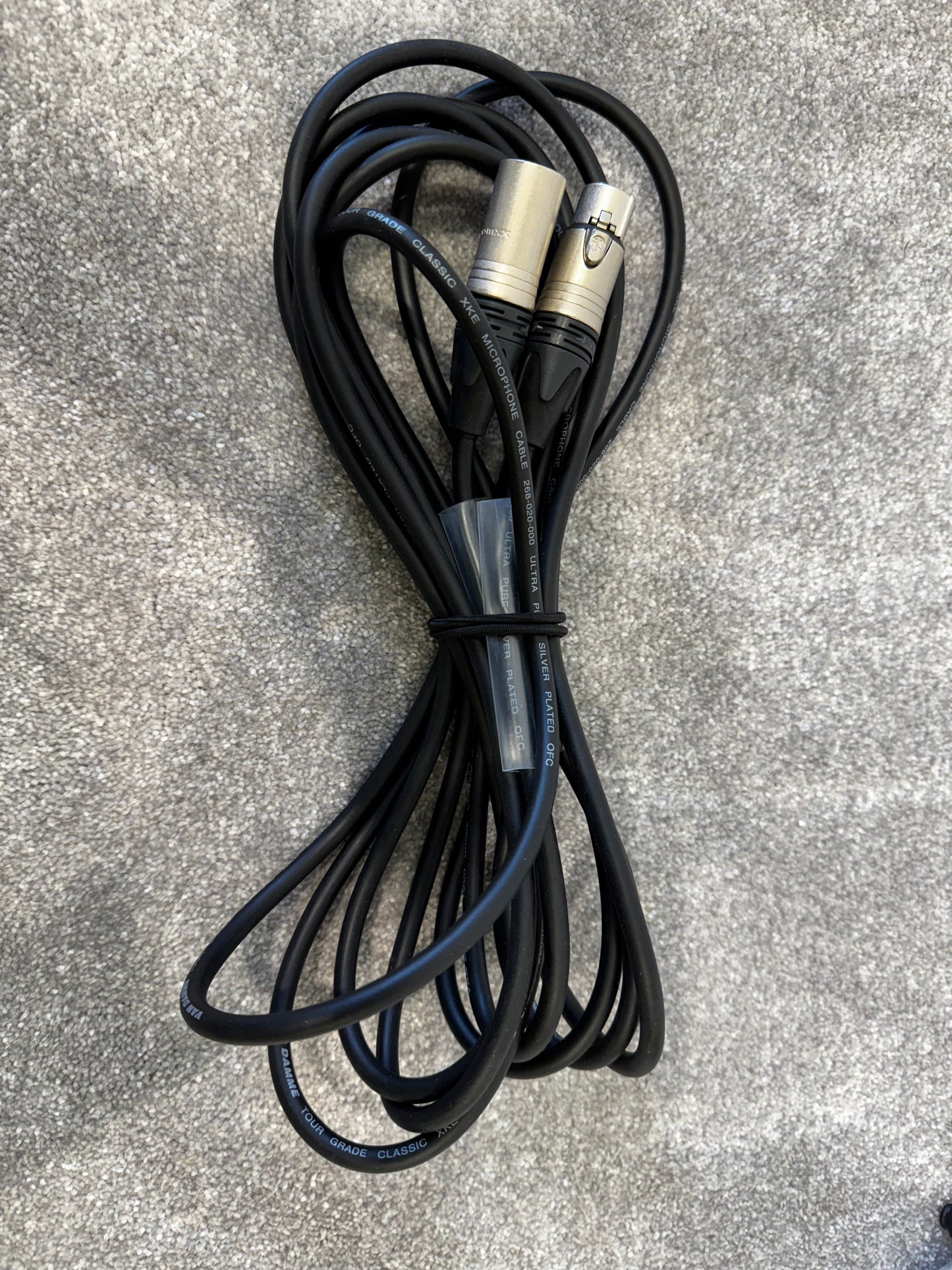 Van Damme - 5m Tour Grade XKE Classic Microphone XLR Cable in Black