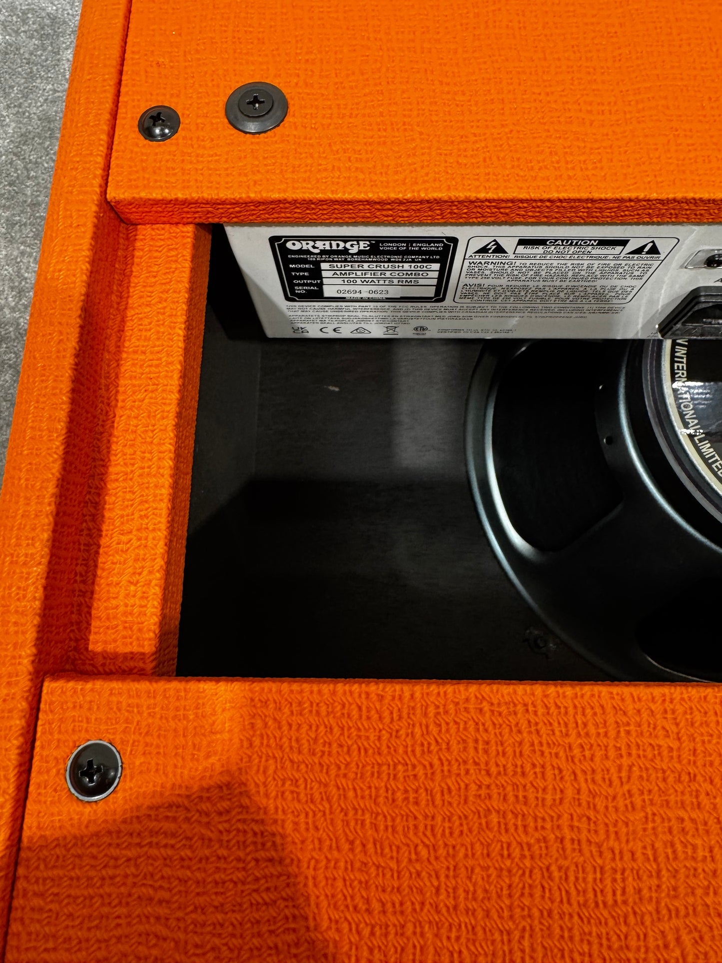 Orange Super Crush 100 1x12" 100-watt Solid-state Combo Amp