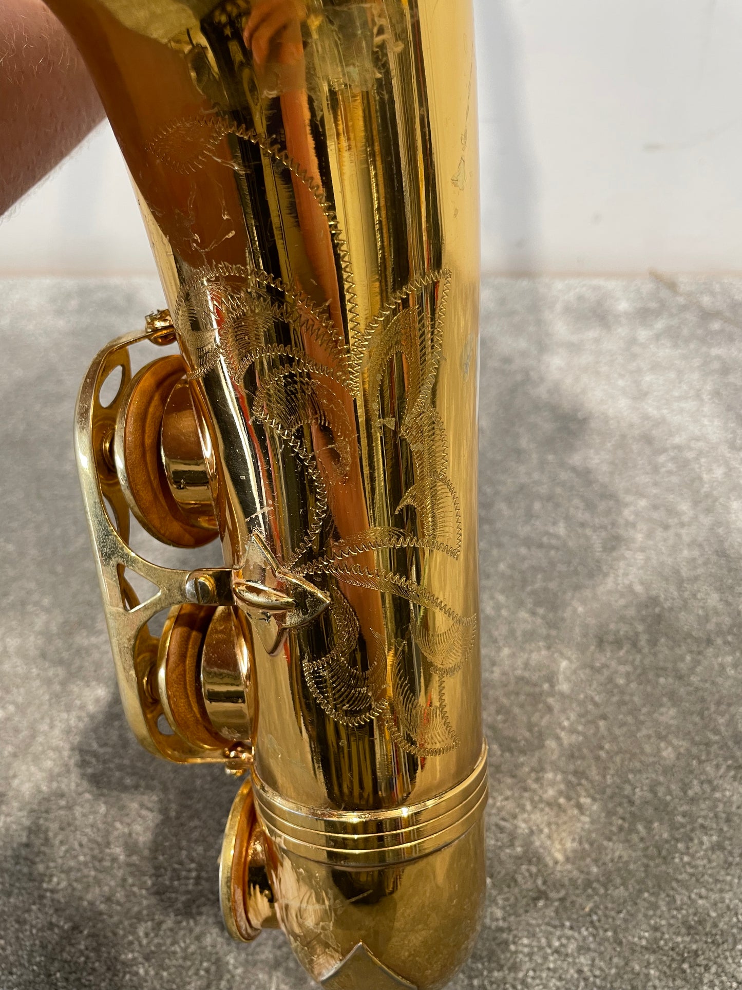 Elkhart Blessing Indiana USA Saxophone - Vintage Style, Gold Lacquer - Good w/ Hard Case & Accessories