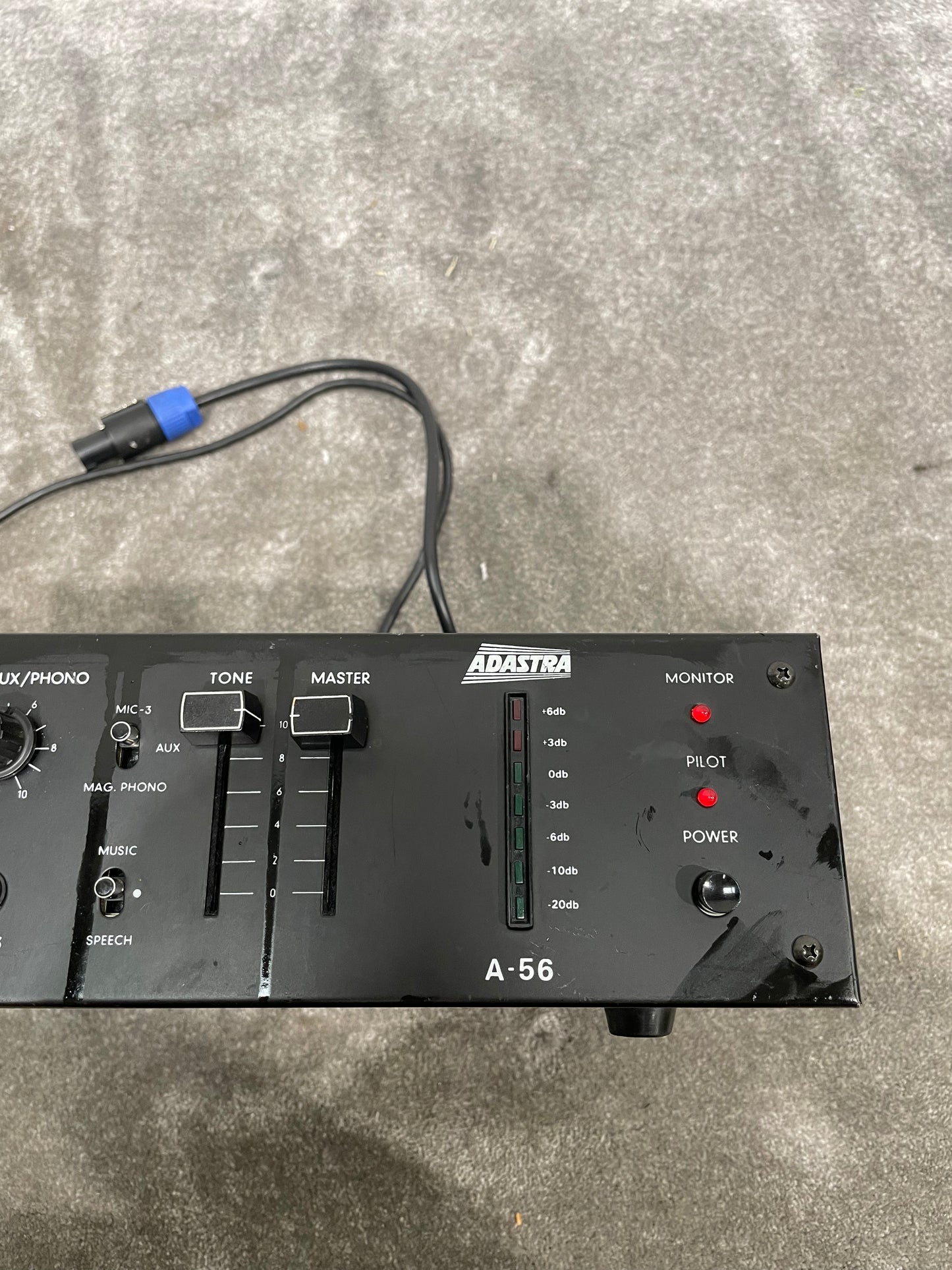 Adastra A-56 Amplifier - 560W Output, 2U Rackmount - Good w/ Power Supply