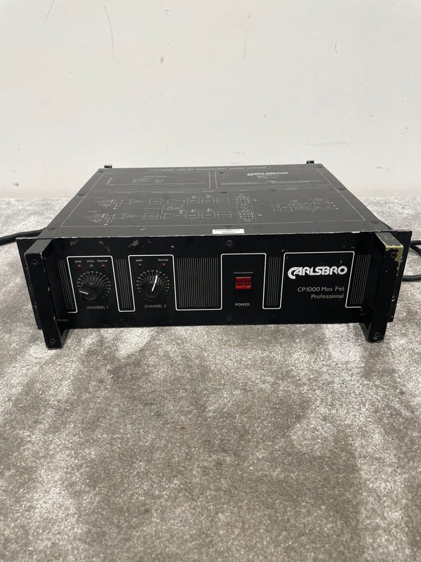 Carlsbro CP1000 – Mos Fet Power Amplifier – Good w/ Power Supply