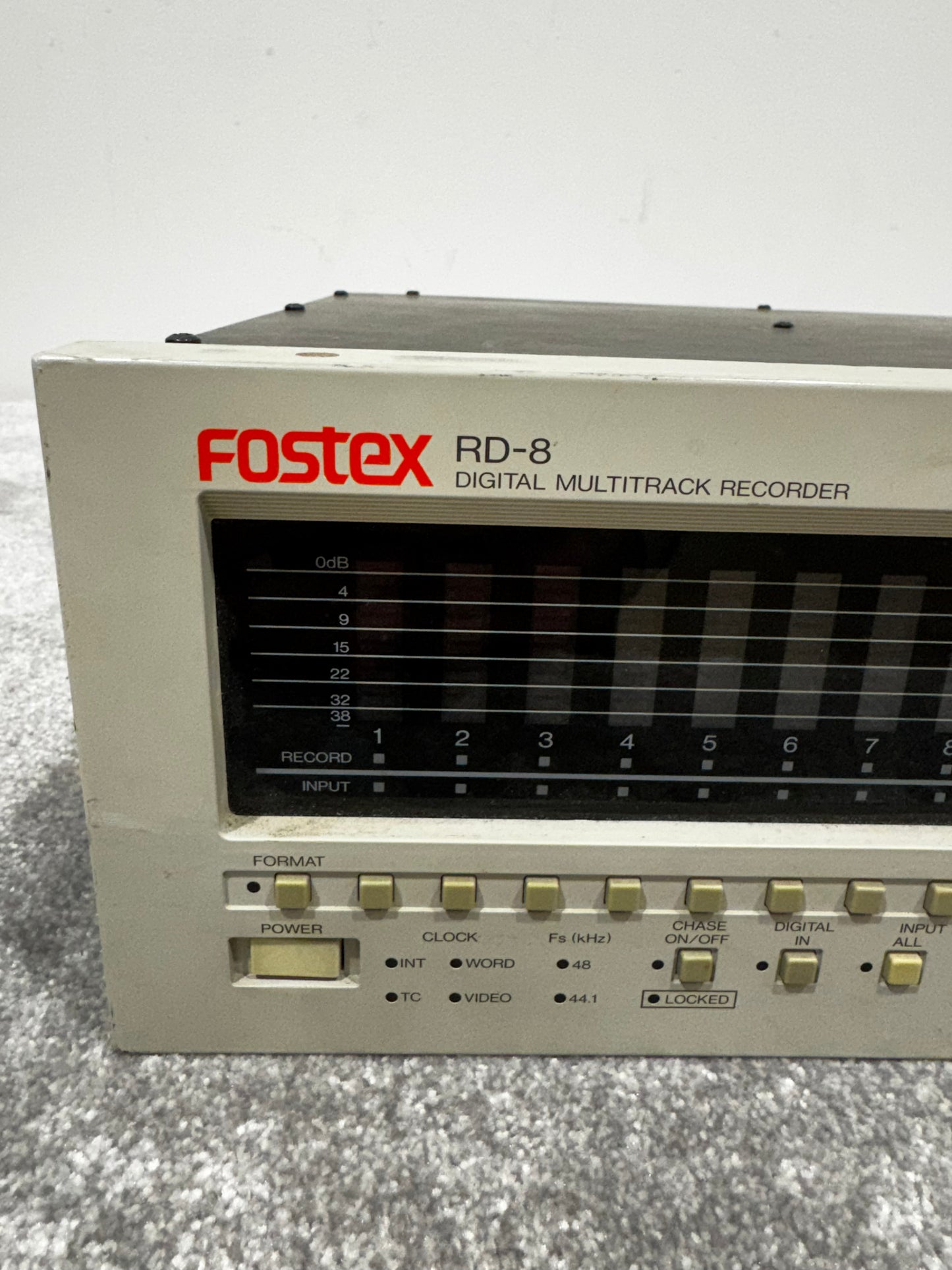 Fostex RD-8 Digital Multitrack Recorder With Model 8312 Remote Control