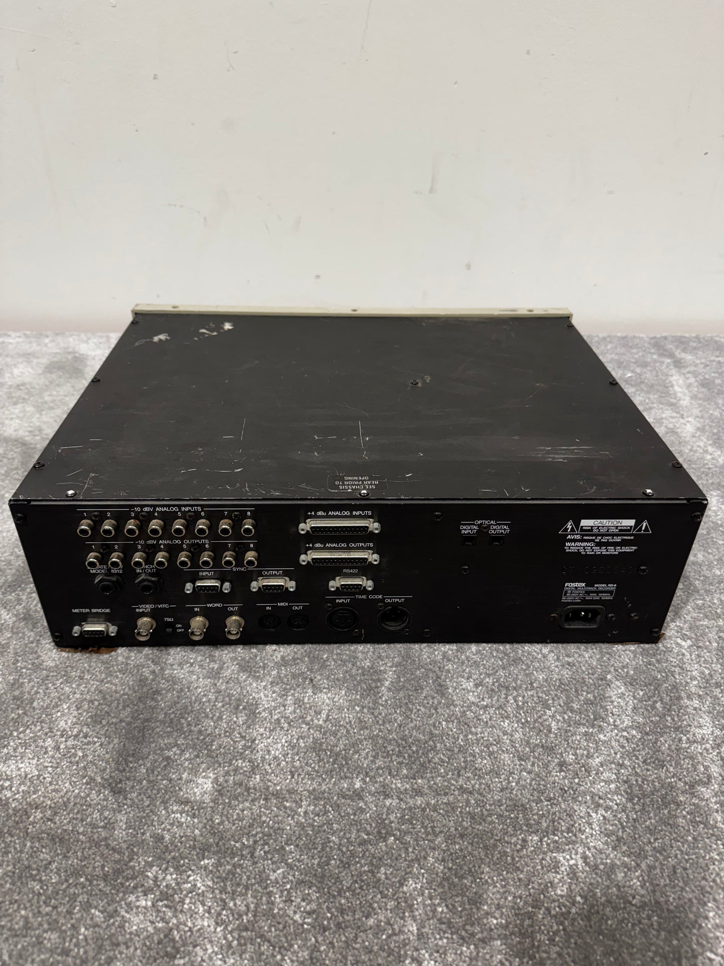 Fostex RD-8 Digital Multitrack Recorder With Model 8312 Remote Control