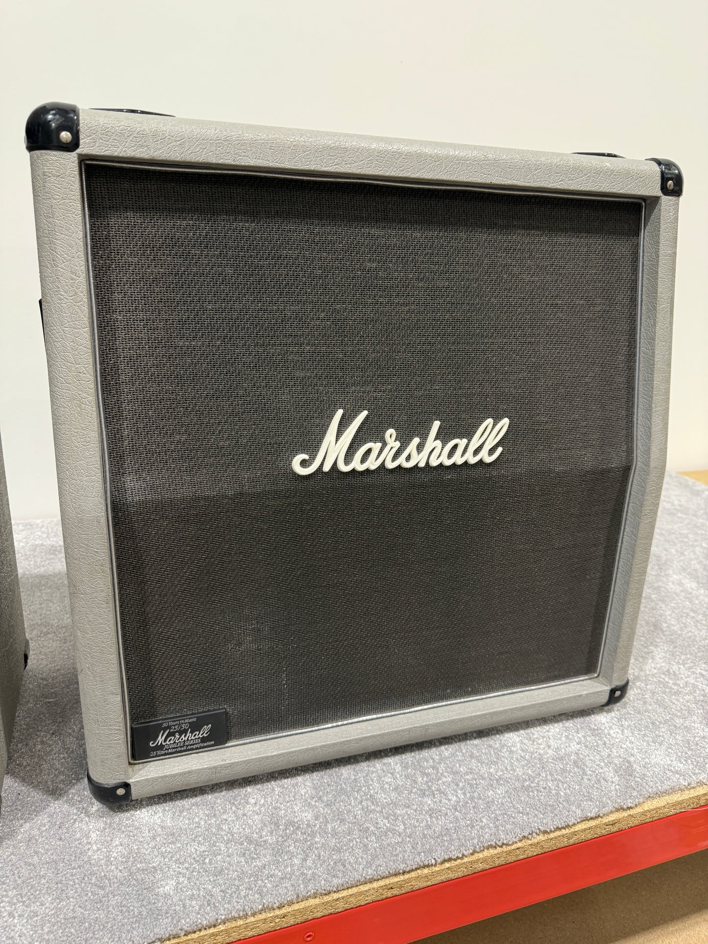 Marshall JCM25/50 “Silver Jubilee” Model 2553 2-Channel 100-Watt Guitar Amp Head (1987-1988) with Two Cabs (2556A/B)
