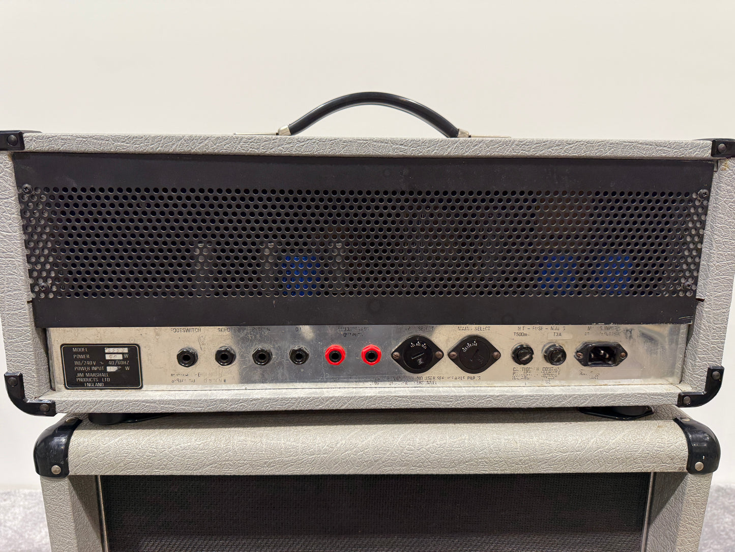Marshall JCM25/50 “Silver Jubilee” Model 2553 2-Channel 100-Watt Guitar Amp Head (1987-1988) with Two Cabs (2556A/B)