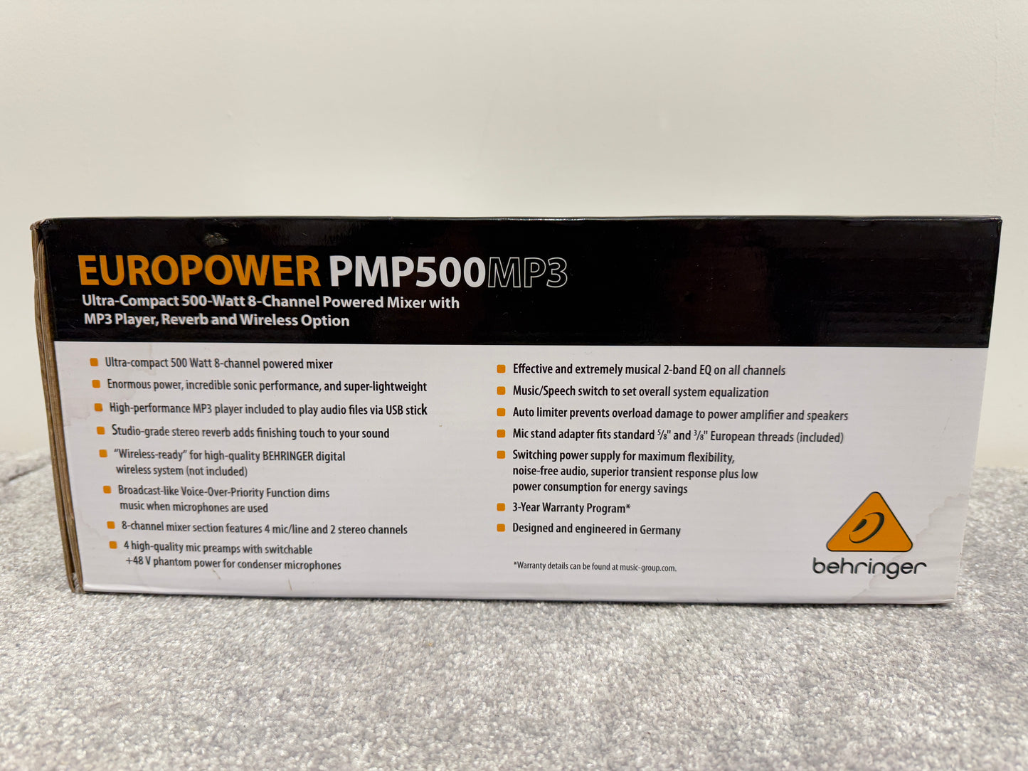 Behringer Europower PMP500 MP3 - 500 Watt Powered Mixer