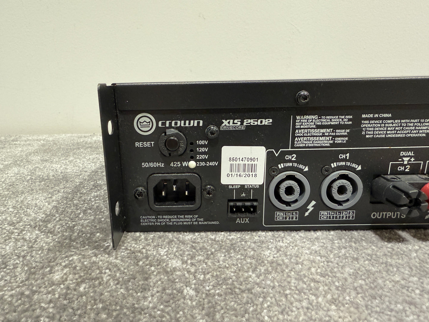 Crown XLS 2502 Drivecore - Professional Power Amplifier