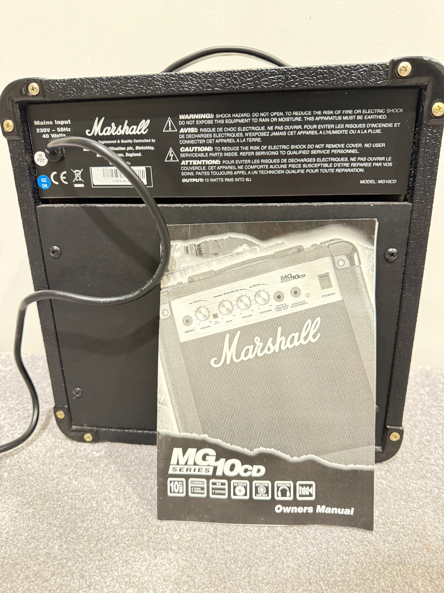 Marshall MG10CD Guitar Combo Twin Channel Amplifier