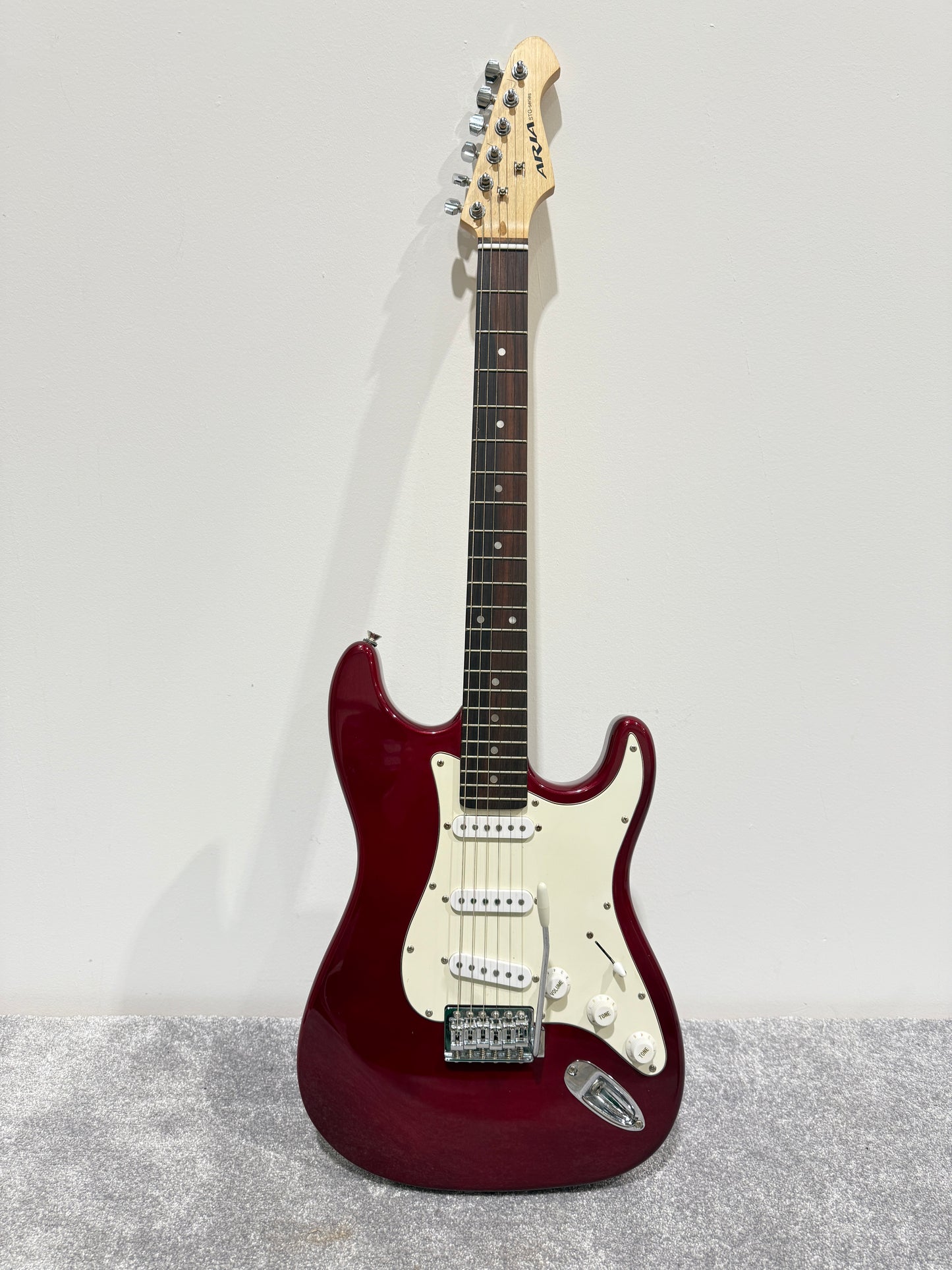 Aria STG Series Stratocaster Style - Red Electric Guitar