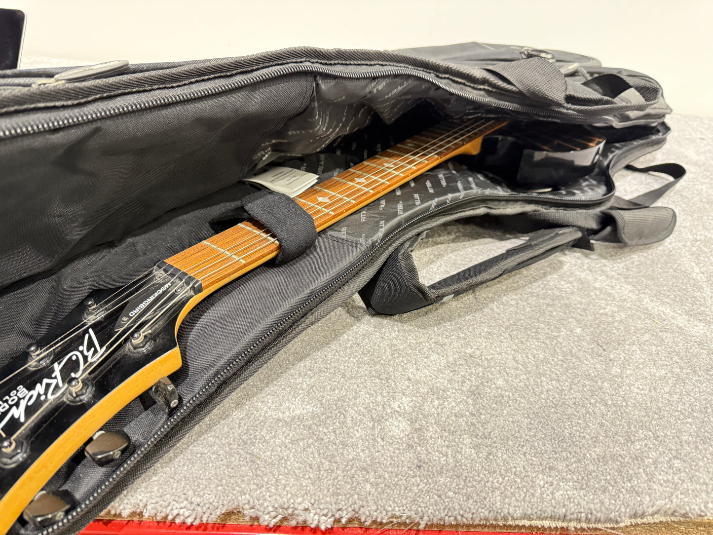 BC Rich Mockingbird Electric Guitar - Body Art Collection with Ritter Soft Case