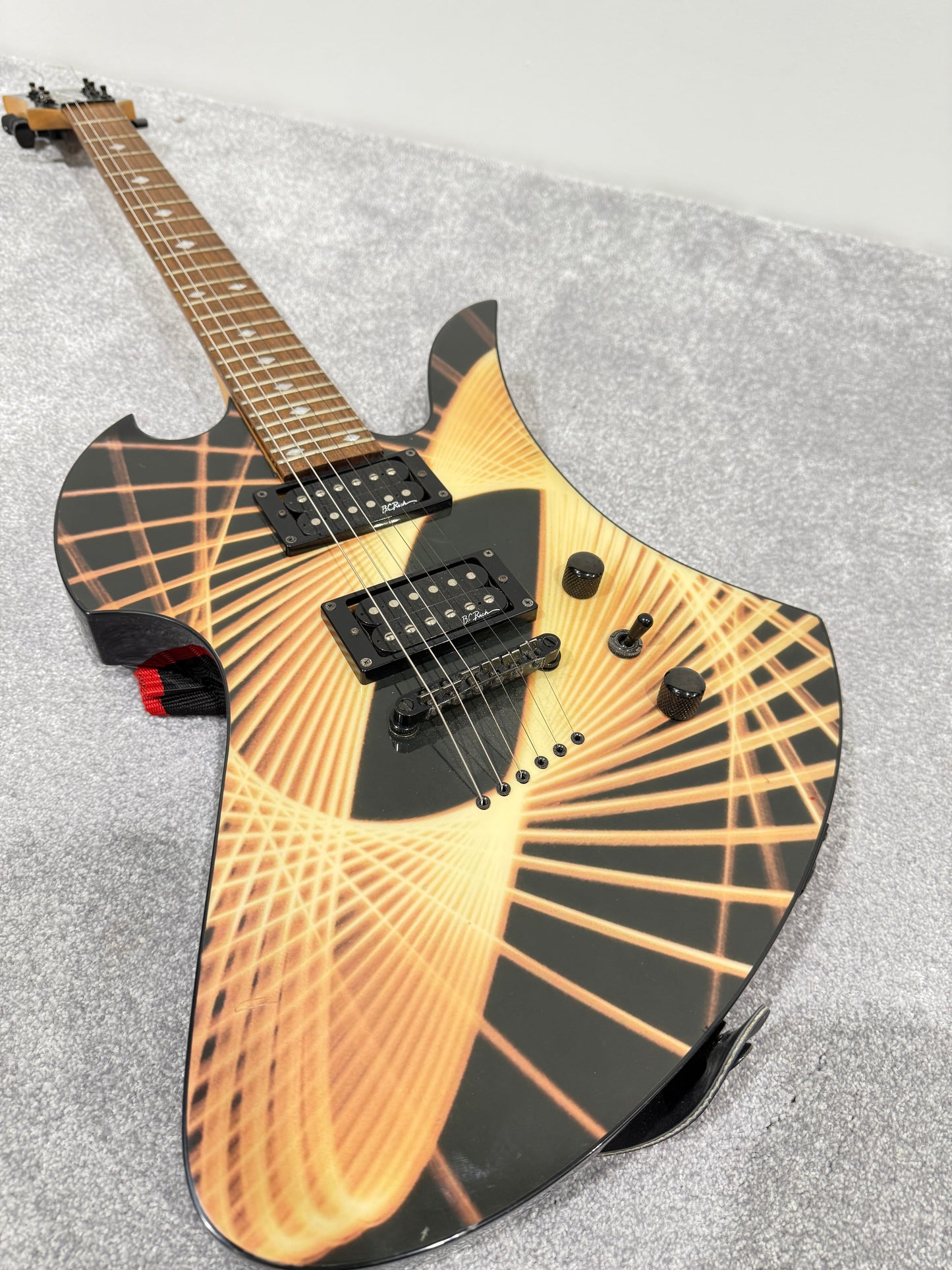 BC Rich Mockingbird Electric Guitar - Body Art Collection with Ritter Soft Case