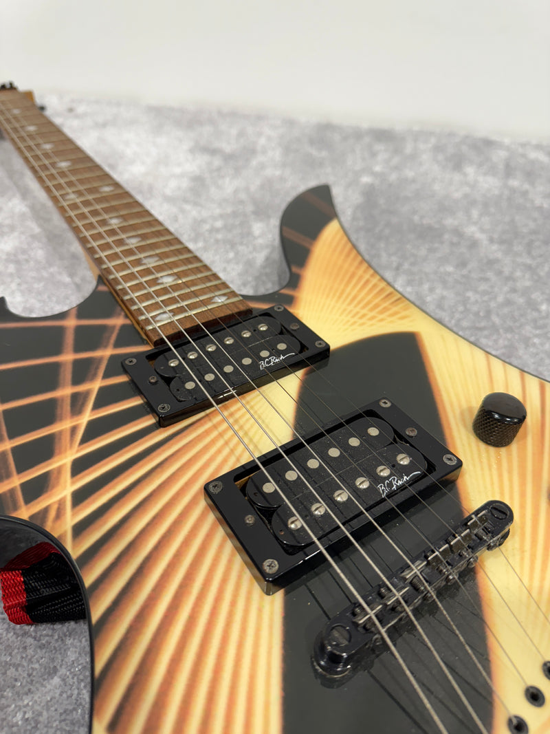 BC Rich Mockingbird Electric Guitar - Body Art Collection with Ritter Soft Case - image 3